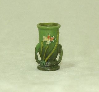 Dollhouse Jeannetta Kendall Green Handle Flower Vase