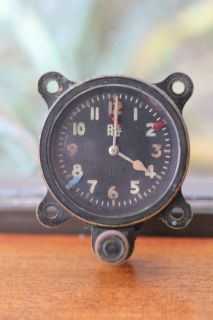 Seikosha Early Brass Case WWII Japanese Aircraft Clock