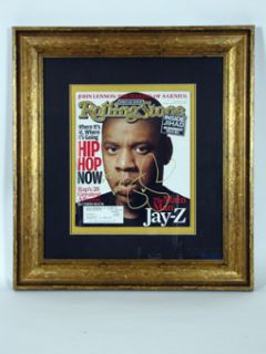 GF Jay Z Signed Framed Rolling Stone