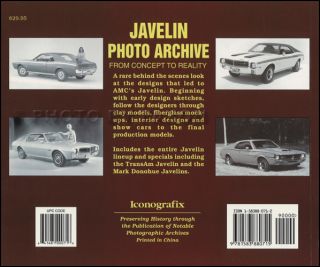 History of AMC Javelin Styling in 169 Photos 1968 1969 1970 1971 1972