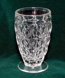 Jeannette Glass Thumbprint Pattern Clear Juice Glass