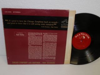 Ravel Roussel Jean Martinon Chicago LP RCA LSC 2806 WD VG Stereo Album