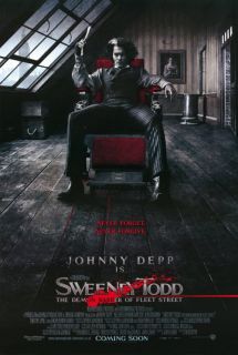 Sweeney Todd: The Demon Barber of Fleet Street B 27 x 40 Inches   69cm