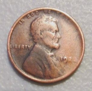 1922 No D Lincoln Wheat One Cent Penny Coin