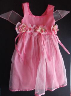 Bonnie Jean Pink Valentine/ Spring Time Tulle Flower Dress Girls size