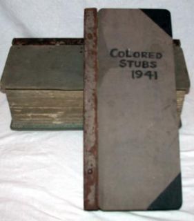 1000 White Colored Poll Tax Receipts Glynn Co GA 1939 1941