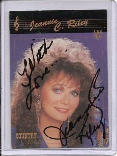 Jeannie C Riley Signed ACM Collect A Card