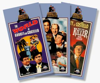 NEW ABBOTT & COSTELLO VHS 3 PACK MEET THE KILLER BORIS KARLOFF   WORLD
