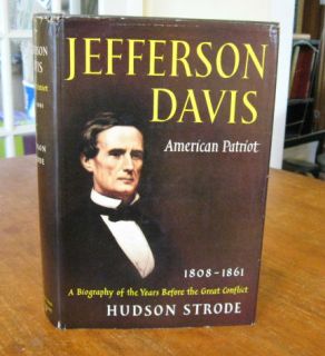 Civil War book JEFFERSON DAVIS AMERICAN PATRIOT 1808 61 signed by