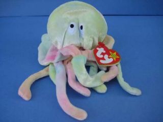 Goochy Jellyfish Lovey Ty Beanie Babies 1998 WT
