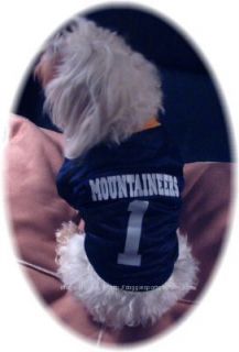 West Virginia WVU Mountaineers NCAA Dog Football Jersey