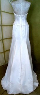 Jessica McClintock Ivory Corset Mermaid Wedding Gown Size 6
