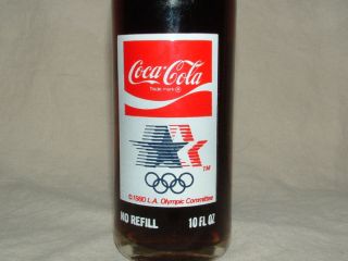 1984 Coca Cola LA Olympic games bottle FULL 1980 Coke Los Angeles Sam