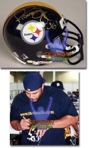Jerome Bettis Autographed Pittsburgh Steelers Mini Helmet