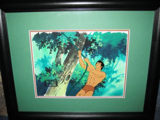 1970s Tarzan Production Animation Cel Framed Filmation OBG