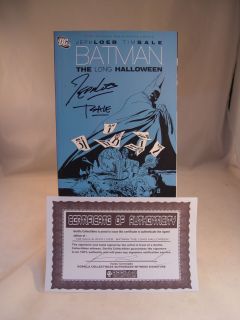  BATMAN THE LONG HALLOWEEN SIGNED BY JEPH LOEB TIM SALE W COA NYCC SDCC