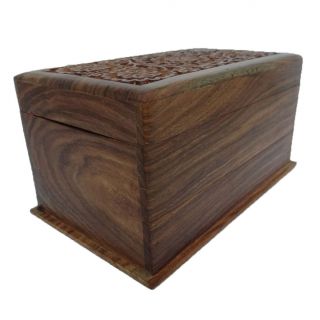  Handmade Wooden Box Vintage Style Small Jewelry Storage Trunk SWB21