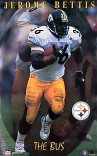 Jerome Bettis The Bus Pittsburgh Steelers Poster