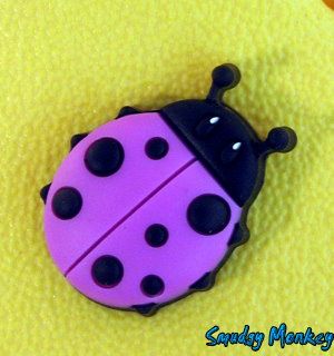 Ladybug Jibbitz Crocs Shoe Charms New 3 Pink Purple Red