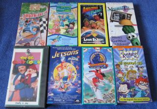  Classic TV Shows VHS Videotapes Jetson Comfy Rugrat Carmen Lava