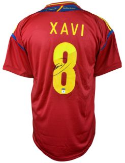 Xavi Signed Jersey Spainish National Team GA Certified