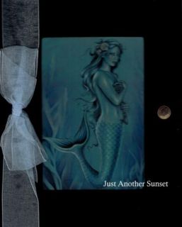 Jessica Galbreth Velvet Journal The Key Skeleton Mermaid Diary Blue