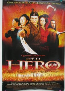 Hero Jet Li Original 1sh Movie Poster