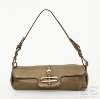 Jimmy Choo Bronze Foldover Mini Handbag