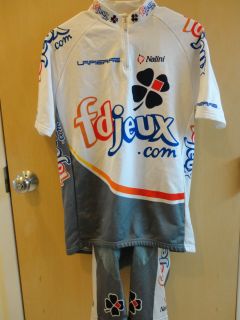 Nalini Francias de Jeux Team Cycling Jersey+Bib Shorts   Size XL (Team