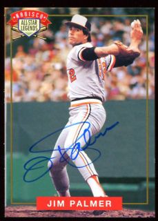 Jim Palmer Orioles Signed Nabisco Certified Auto Card