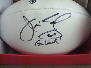 Jim Schwartz Autograph Detroit Lions Football Signed
