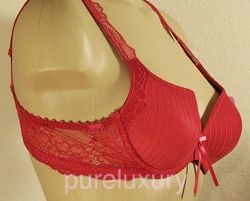 Marie Jo Haute Couture Akiko Plunge Bra 36A Pompei Red