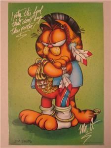 1978 Garfield The Cat Argus Laminated Poster Jim Davis