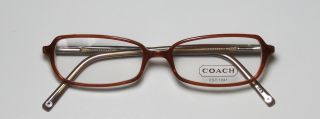 New Coach Jocelyn 508 50 15 135 Toffee Brown Rxable Eyeglass Glasses