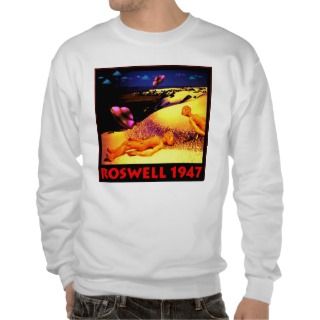 Roswell 1947 UFO Crash Pull Over Sweatshirt 