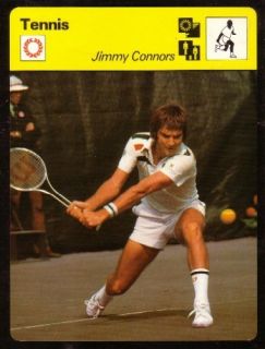 Tennis Champion Jimmy Connors Orig Collectors Card 1977 Scarce US