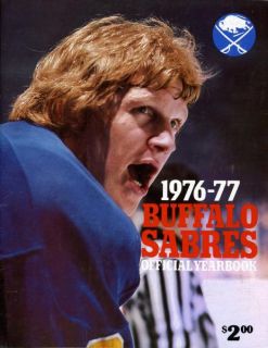 1976 77 Buffalo Sabres Yearbook Jim Schoenfeld