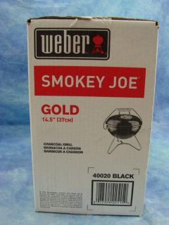 Weber Smokey Joe Portable BBQ Gold 14 5 Charcoal Grill Outdoor Cook