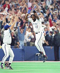 Joe Carter TOUCH EM ALL 1993 World Series Toronto Blue Jays Poster