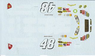 48 Jimmy Johnson Lowes Hendrick Monte Carlo 2012 1 24th 1 25 Decals