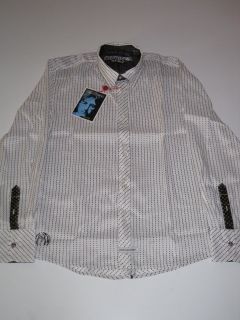 John Lennon Stripes White Black English Laundry LS Shirt Longsleeve