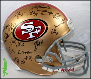 2012 San Francisco 49ers Team Signed F s Football Helmet 28 Autos