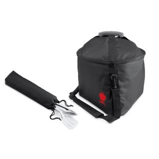 New Weber Smoky Joe Portable Padded Bag BBQ Grill Carrier w Tool Pouch