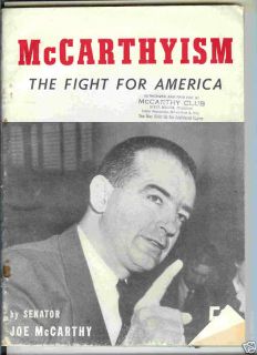 McCarthyism The Fight for America by Joe McCarthy 1952