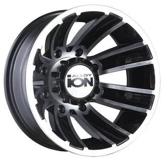ion alloy 166 wheels matte black w machined spokes clear coated