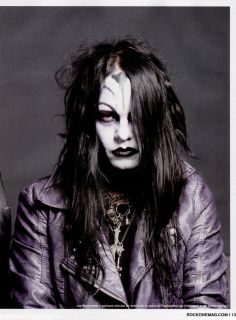 Joey Jordison Mini Poster Magazine Pin Up 2 French RARE Murderdolls