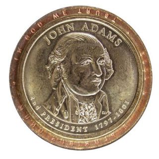 2007 John Adams Presidential Dollar Matte Edge Error Variety Coin