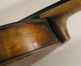 Antique Joh Bapt Schweitzer Violin with Hard Case Dated 1819 on Paper
