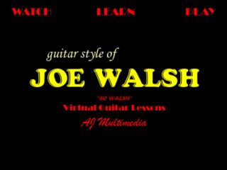 Custom Guitar Lessons Learn Joe Walsh