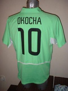 Nigeria Bolton 10 Okocha Shirt Jersey Soccer Nike Adult XL Vintage